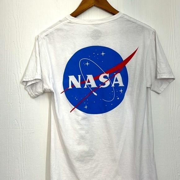 NASA - Space Ship Double Sided NASA Graphic Short Sleeve T Shirt Size Small - Picture 10 of 13